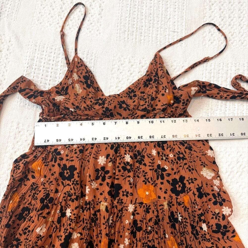 Free People Revolve Kaley 6 tie back textured mini sun dress D3 3516 - Picture 3 of 9